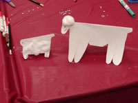 paper & cotton ball sheep